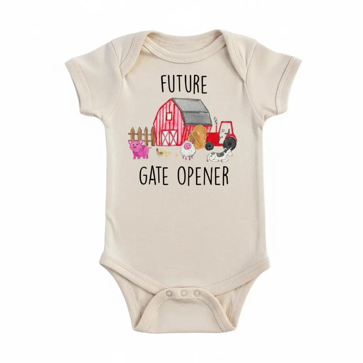 Gate Opener Farm - Baby Boy Girl Clothes Infant Bodysuit Funny Cute Newborn  Funny Cute Onesie® | North Fork Forager LLC