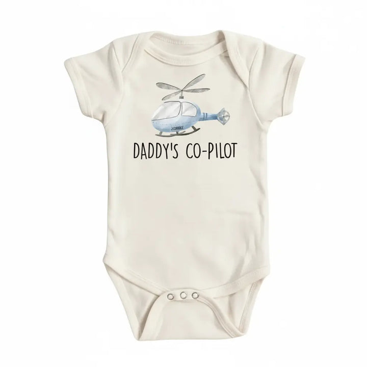 Helicopter Copilot - Baby Boy Girl Clothes Infant Bodysuit Funny Cute Newborn  Funny Cute Onesie® | North Fork Forager LLC