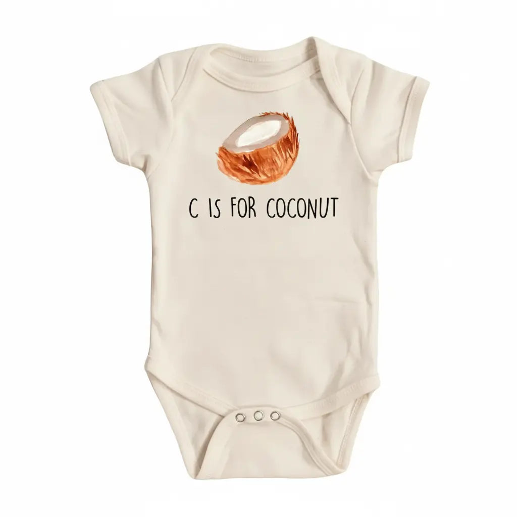 Coconut C - Baby Boy Girl Clothes Infant Bodysuit Funny Cute Newborn  Funny Cute Onesie® | North Fork Forager LLC
