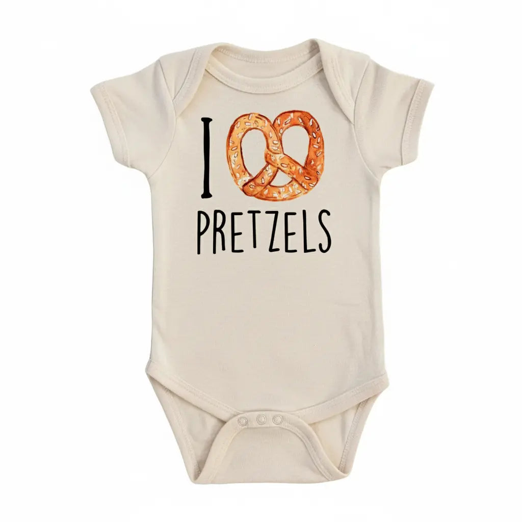 Pretzel - Baby Boy Girl Clothes Infant Bodysuit Funny Cute Newborn 1D  Funny Cute Onesie® | North Fork Forager LLC