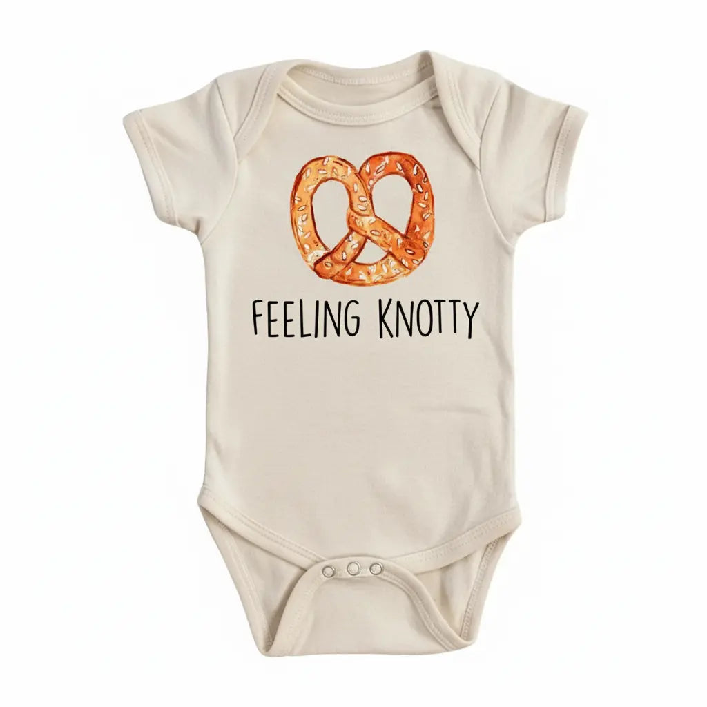 Pretzel - Baby Boy Girl Clothes Infant Bodysuit Funny Cute Newborn 1E  Funny Cute Onesie® | North Fork Forager LLC