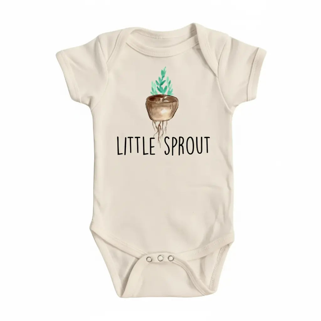 Plant Sprout Little - Baby Boy Girl Clothes Infant Bodysuit Funny Cute Newborn  Funny Cute Onesie® | North Fork Forager LLC