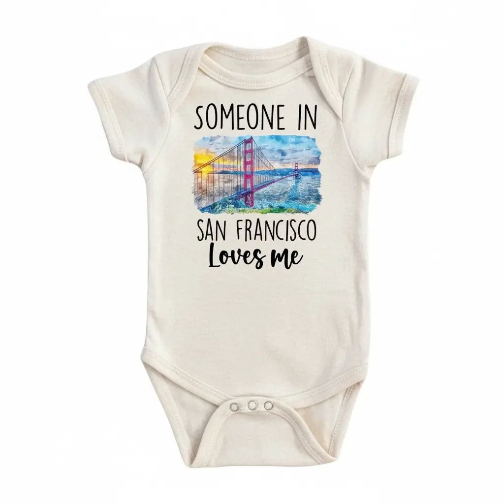 San Francisco Scene - Baby Boy Girl Clothes Infant Bodysuit Funny Cute Newborn  1C  Funny Cute Onesie® | North Fork Forager LLC