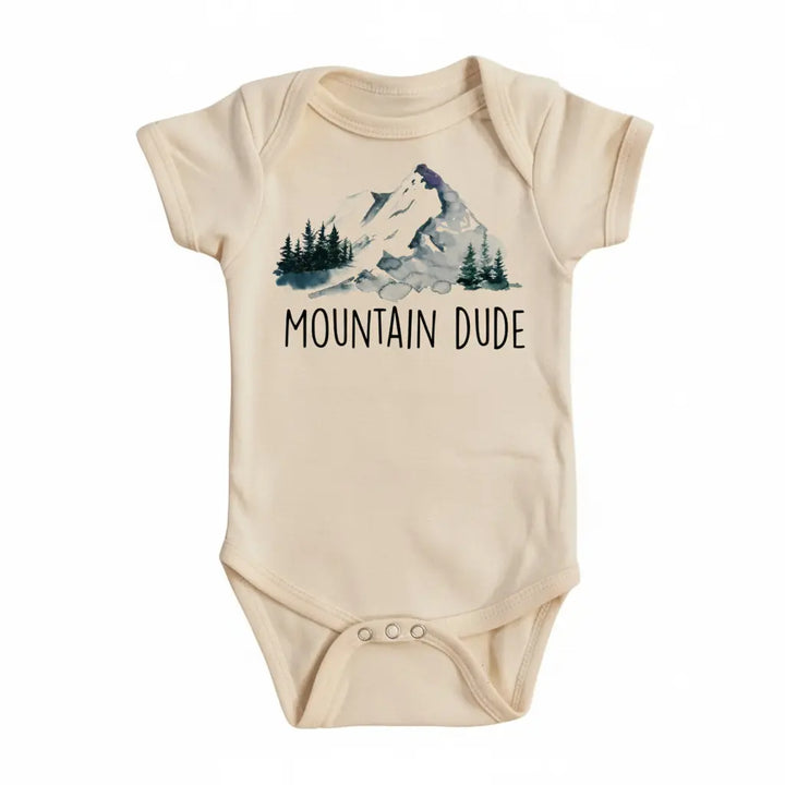 Mountain Dude - Baby Boy Girl Clothes Infant Bodysuit Funny Cute Newborn  Funny Cute Onesie® | North Fork Forager LLC