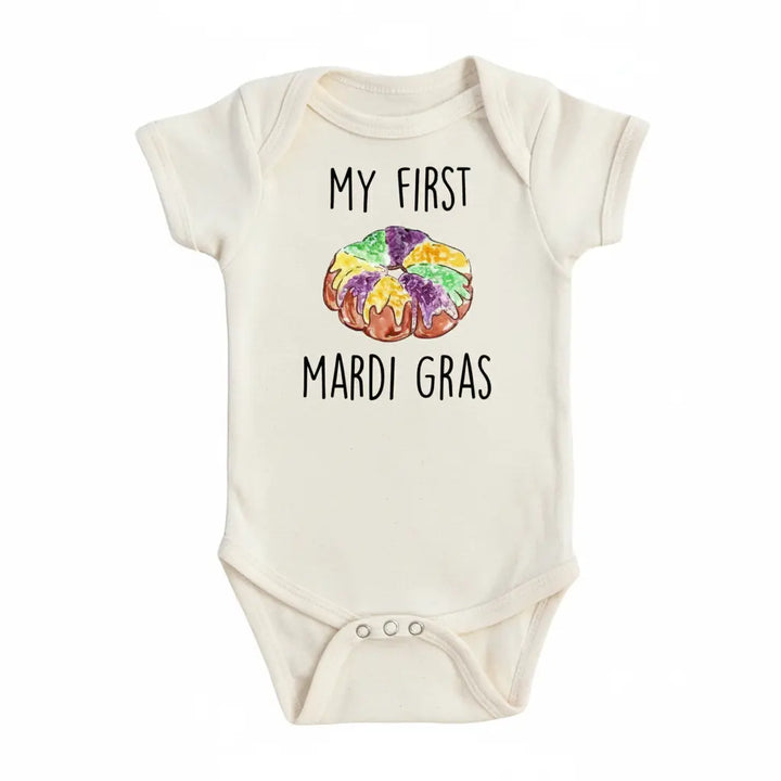 Mardi Gras - Baby Boy Girl Clothes Infant Bodysuit Funny Cute Newborn 1H  Funny Cute Onesie® | North Fork Forager LLC