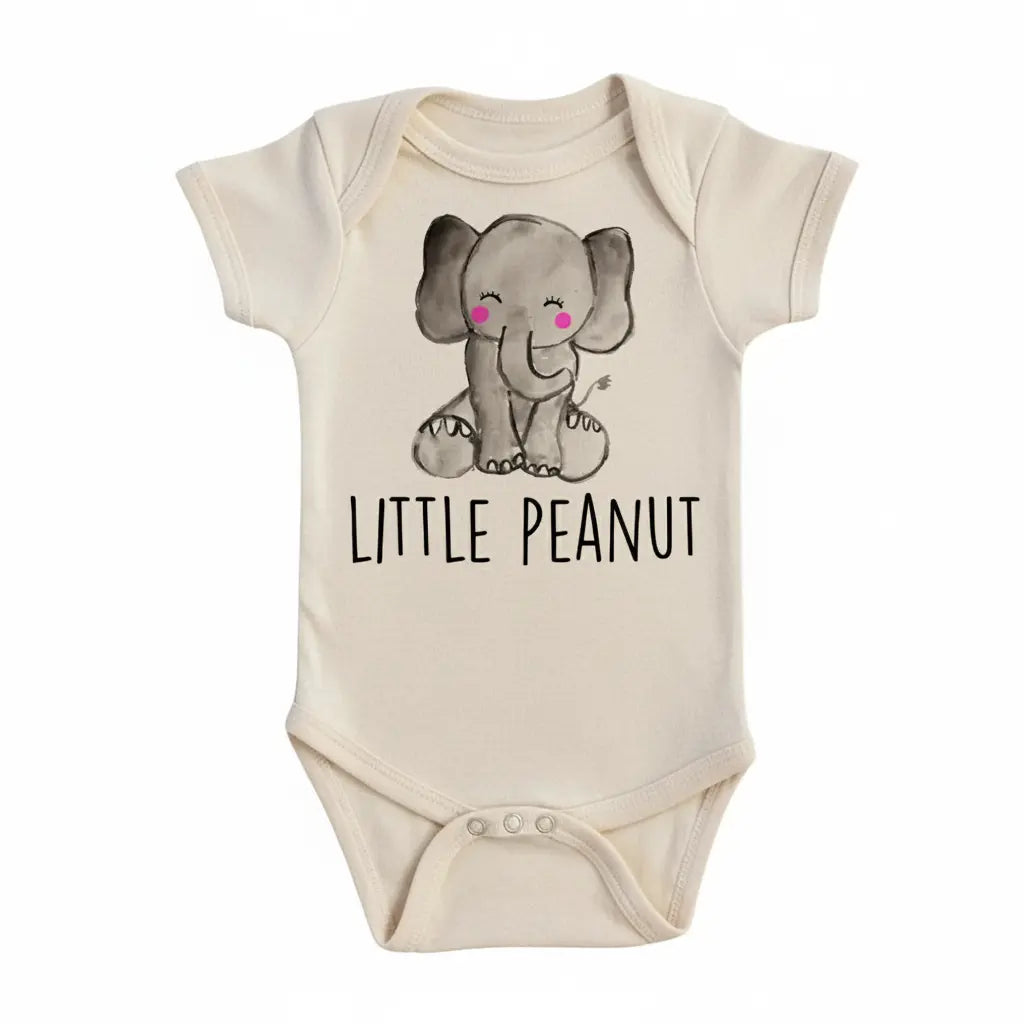 Elephant Peanut - Baby Boy Girl Clothes Infant Bodysuit Funny Cute Newborn  Funny Cute Onesie® | North Fork Forager LLC