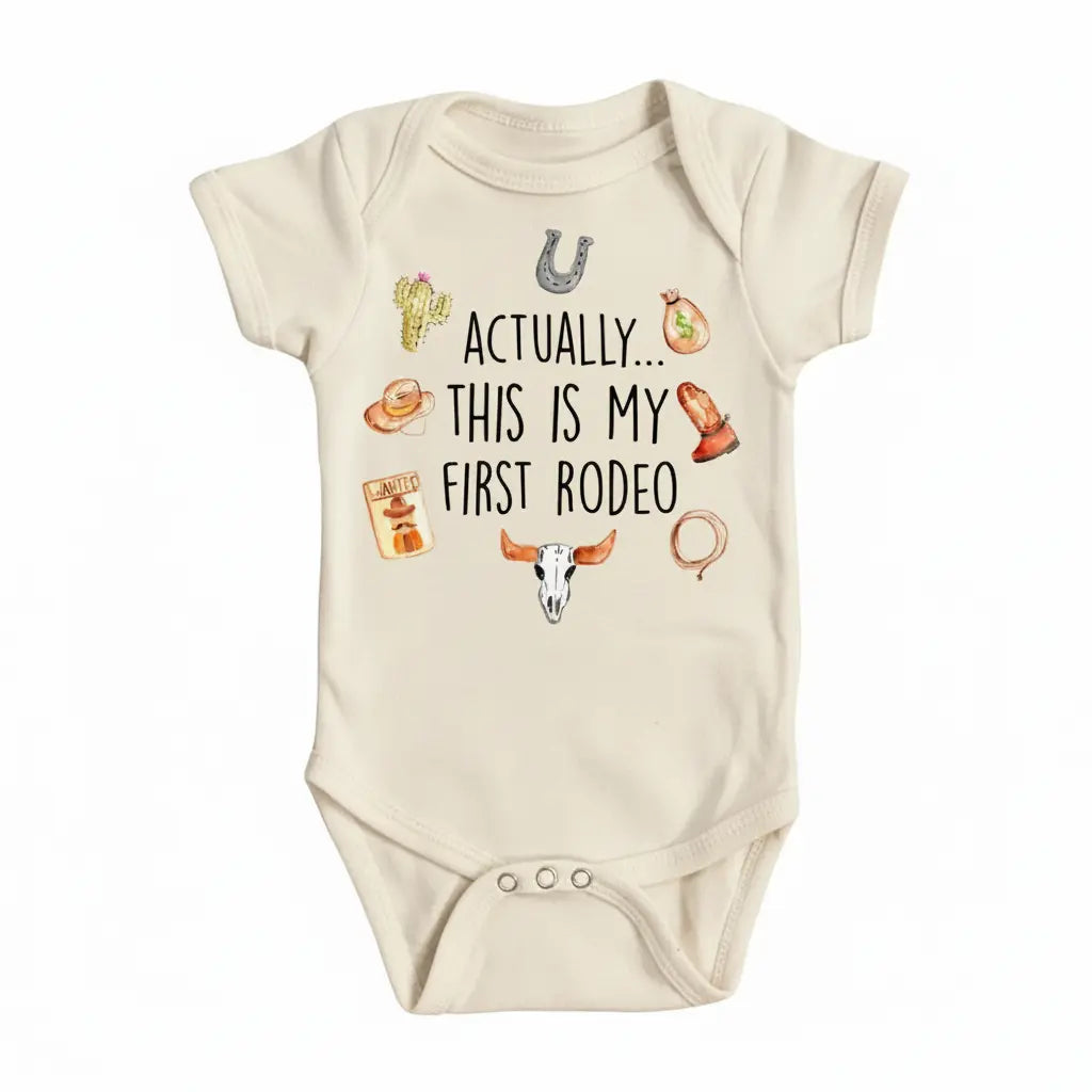 First Rodeo 1 - Baby Boy Girl Clothes Infant Bodysuit Funny Cute Newborn  Funny Cute Onesie® | North Fork Forager LLC