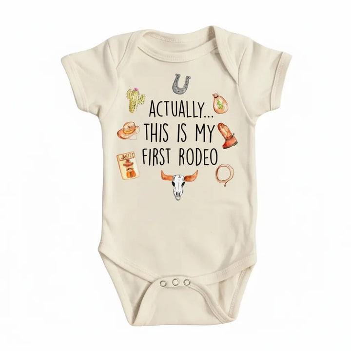 First Rodeo 1 - Baby Boy Girl Clothes Infant Bodysuit Funny Cute Newborn  Funny Cute Onesie® | North Fork Forager LLC