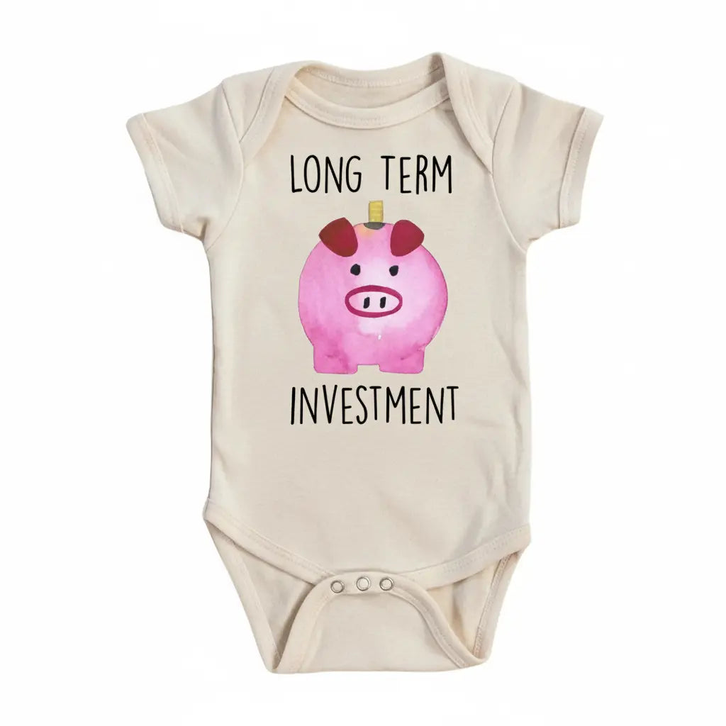 Finance Pig - Baby Boy Girl Clothes Infant Bodysuit Funny Cute Newborn  Funny Cute Onesie® | North Fork Forager LLC