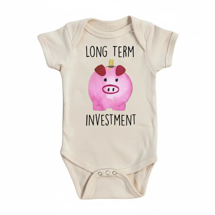 Finance Pig - Baby Boy Girl Clothes Infant Bodysuit Funny Cute Newborn  Funny Cute Onesie® | North Fork Forager LLC
