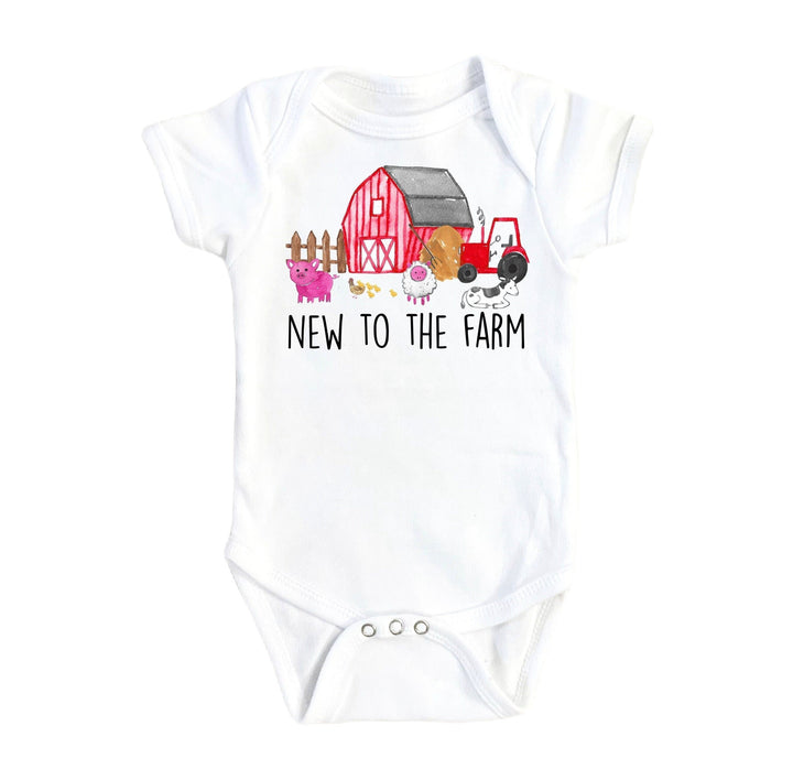 Farm Barn - Baby Boy Girl Clothes Infant Bodysuit Funny Cute Newborn Onesie