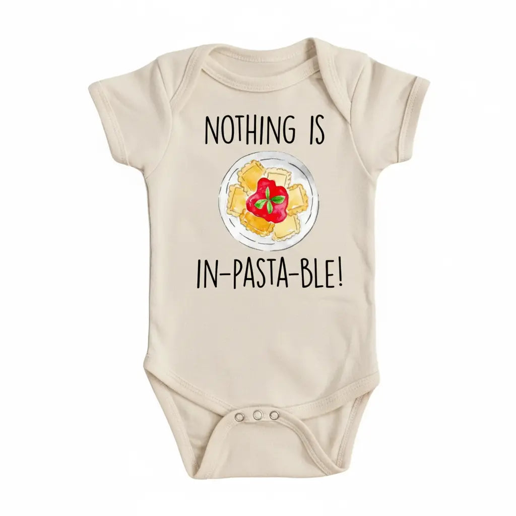 Italian Pasta Pun - Baby Boy Girl Clothes Infant Bodysuit Funny Cute Newborn  Funny Cute Onesie® | North Fork Forager LLC
