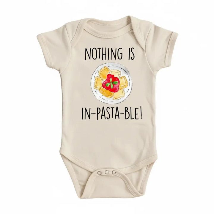 Italian Pasta Pun - Baby Boy Girl Clothes Infant Bodysuit Funny Cute Newborn  Funny Cute Onesie® | North Fork Forager LLC