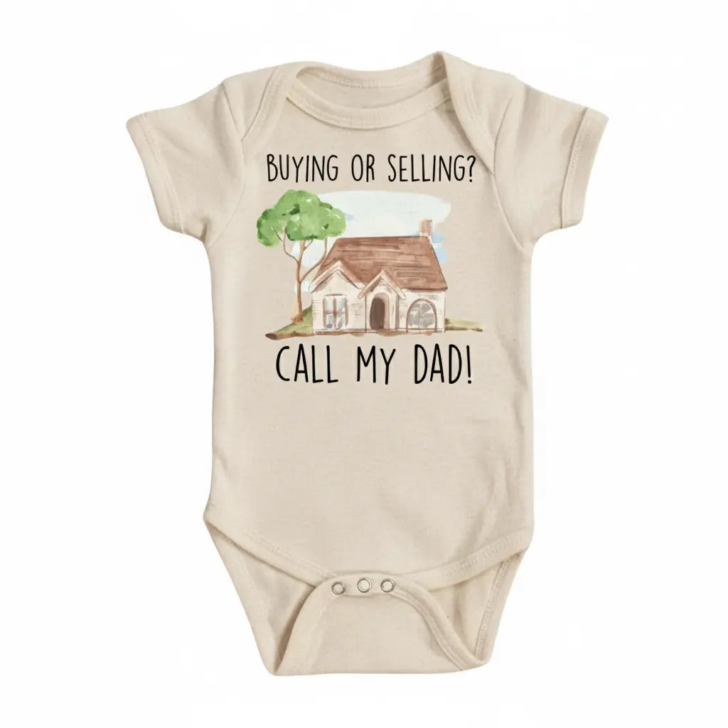 Real Estate - Baby Boy Girl Clothes Infant Bodysuit Funny Cute Newborn 1A  Funny Cute Onesie® | North Fork Forager LLC