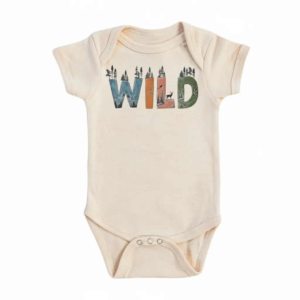 Wild Adventure - Baby Boy Girl Clothes Infant Bodysuit Funny Cute Newborn  Funny Cute Onesie® | North Fork Forager LLC