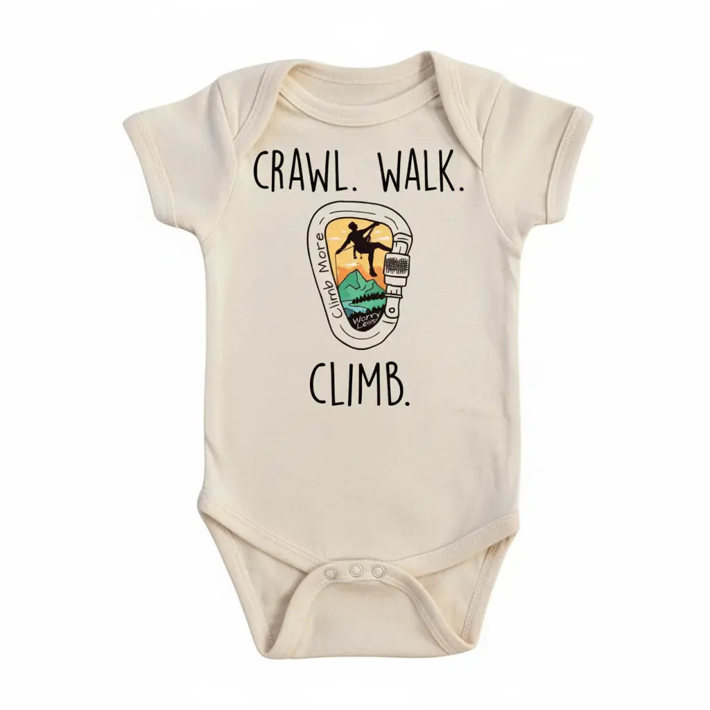 Climber Walk - Baby Boy Girl Clothes Infant Bodysuit Funny Cute Newborn  Funny Cute Onesie® | North Fork Forager LLC