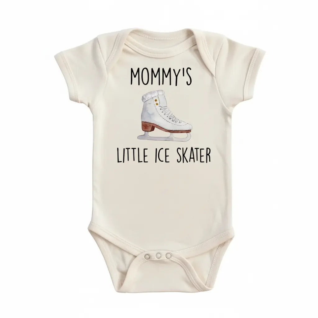 Ice Skater Mommy - Baby Boy Girl Clothes Infant Bodysuit Funny Cute Newborn  Funny Cute Onesie® | North Fork Forager LLC