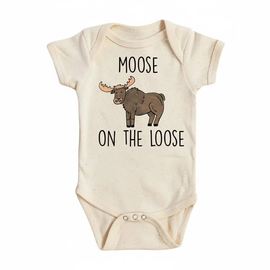 Moose Loose - Baby Boy Girl Clothes Infant Bodysuit Funny Cute Newborn  Funny Cute Onesie® | North Fork Forager LLC