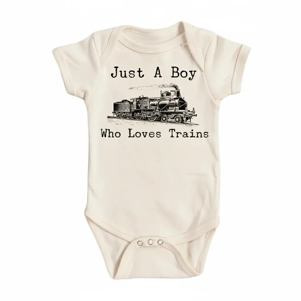 Train Love Boy - Baby Boy Girl Clothes Infant Bodysuit Funny Cute Newborn  Funny Cute Onesie® | North Fork Forager LLC