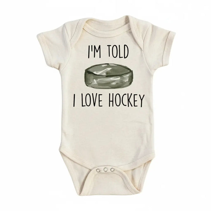Hockey Love - Baby Boy Girl Clothes Infant Bodysuit Funny Cute Newborn  Funny Cute Onesie® | North Fork Forager LLC