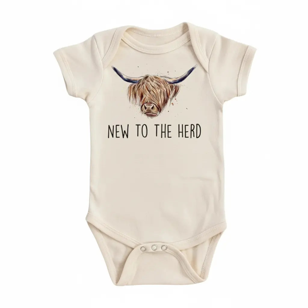 Bull Herd Color - Baby Boy Girl Clothes Infant Bodysuit Funny Cute Newborn  Funny Cute Onesie® | North Fork Forager LLC