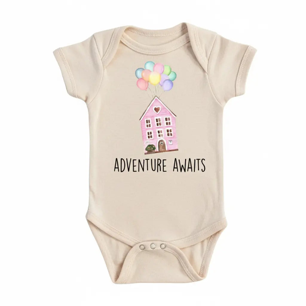 Balloons Adventure - Baby Boy Girl Clothes Infant Bodysuit Funny Cute Newborn  Funny Cute Onesie® | North Fork Forager LLC