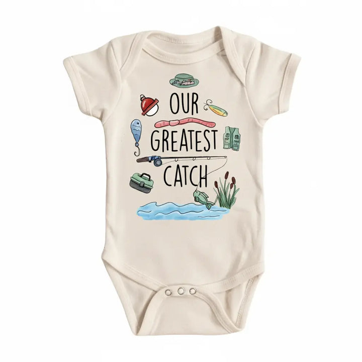 Fishing Catch - Baby Boy Girl Clothes Infant Bodysuit Funny Cute Newborn  Funny Cute Onesie® | North Fork Forager LLC