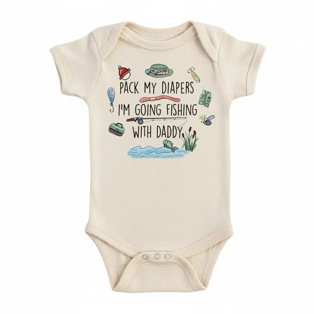 Fishing Diapers 2 - Baby Boy Girl Clothes Infant Bodysuit Funny Cute Newborn  Funny Cute Onesie® | North Fork Forager LLC