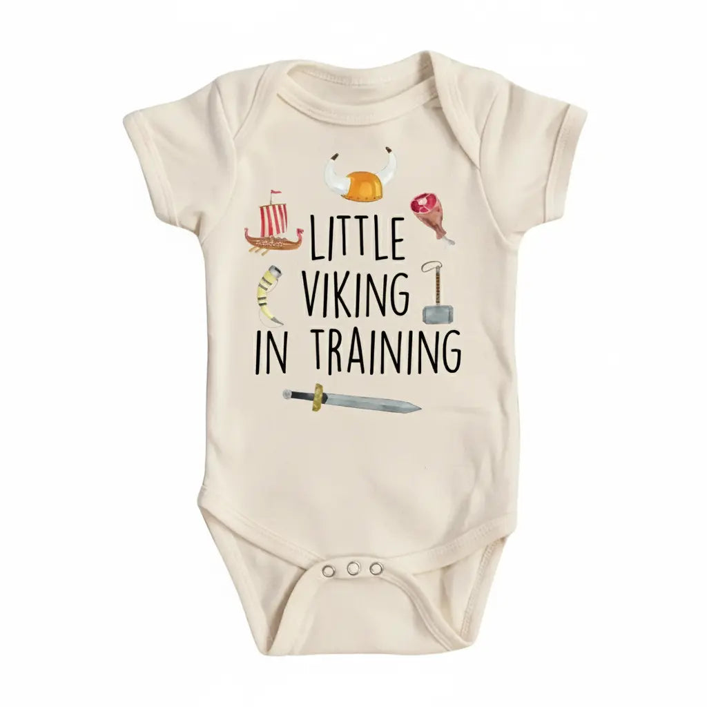 Viking Training - Baby Boy Girl Clothes Infant Bodysuit Funny Cute Newborn  Funny Cute Onesie® | North Fork Forager LLC