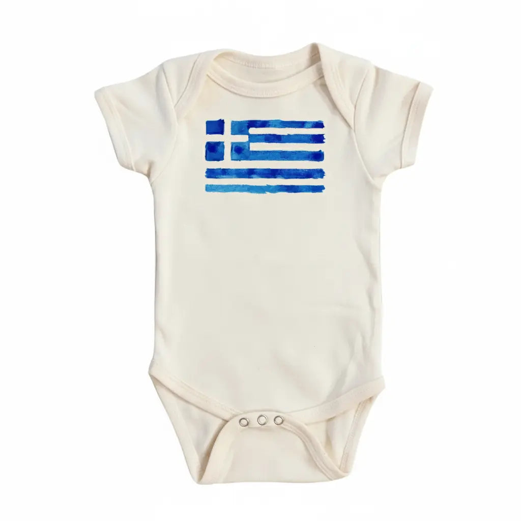 Greek Flag - Baby Boy Girl Clothes Infant Bodysuit Funny Cute Newborn  Funny Cute Onesie® | North Fork Forager LLC