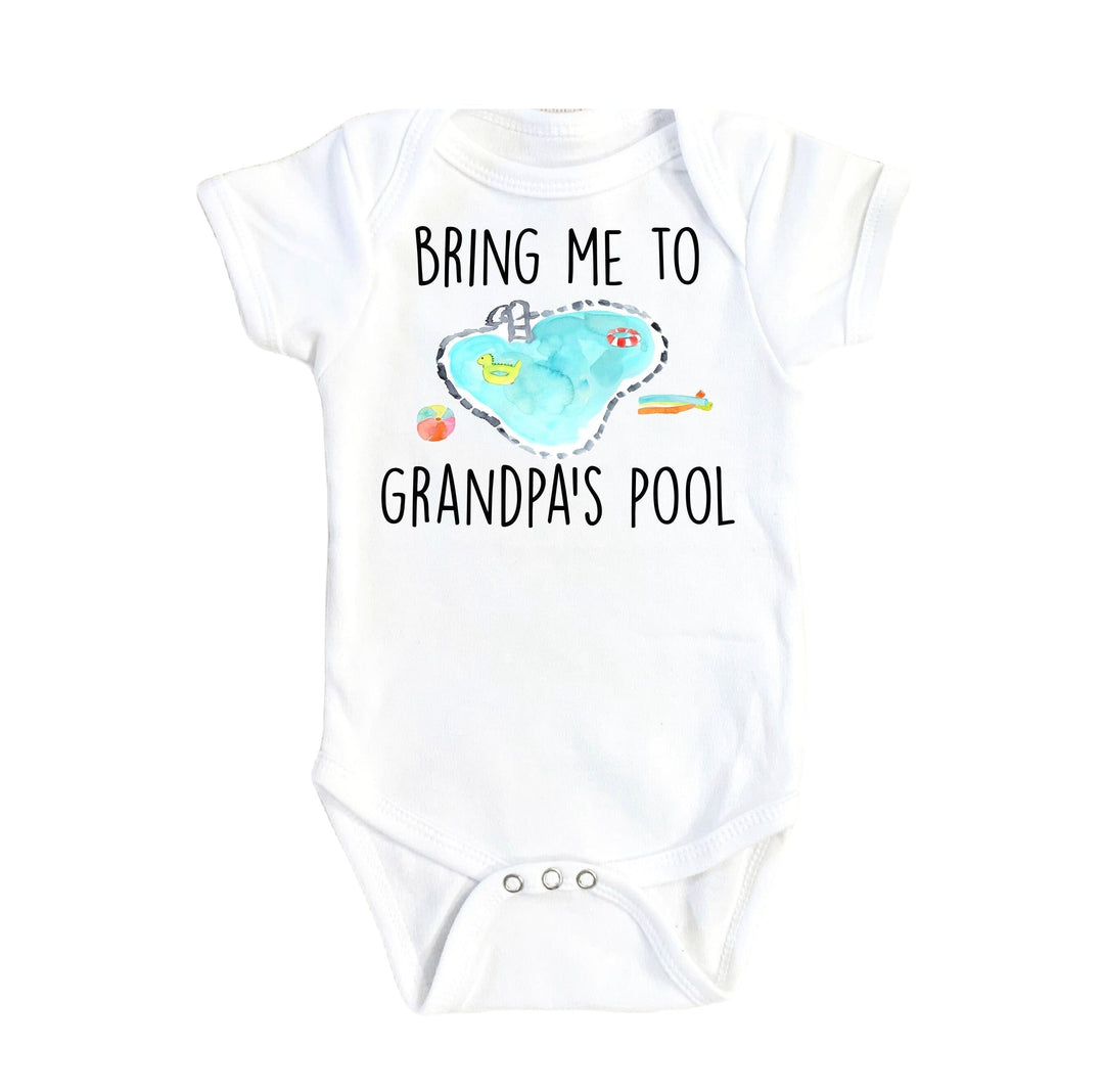 Grandpa’s Pool - Baby Boy Girl Clothes Infant Bodysuit Funny Cute Newborn Onesie