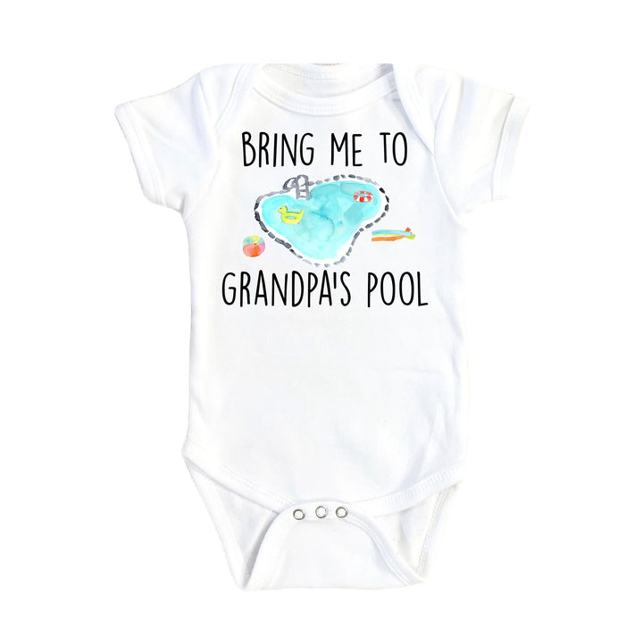 Grandpa’s Pool - Baby Boy Girl Clothes Infant Bodysuit Funny Cute Newborn Onesie