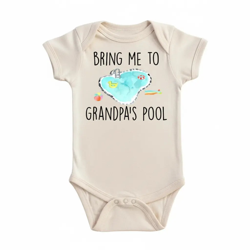 Grandpa's Pool - Baby Boy Girl Clothes Infant Bodysuit Funny Cute Newborn  Funny Cute Onesie® | North Fork Forager LLC
