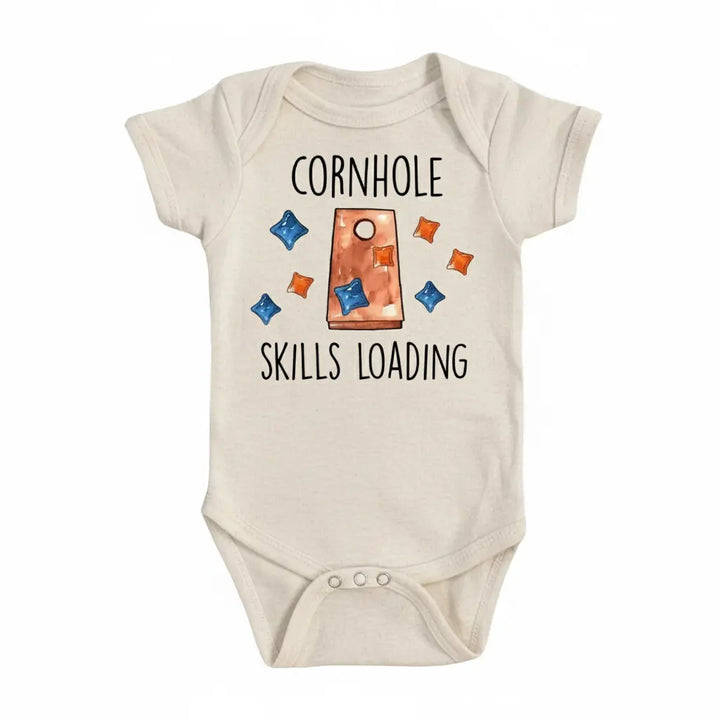 Cornhole Skills - Baby Boy Girl Clothes Infant Bodysuit Funny Cute Newborn  Funny Cute Onesie® | North Fork Forager LLC