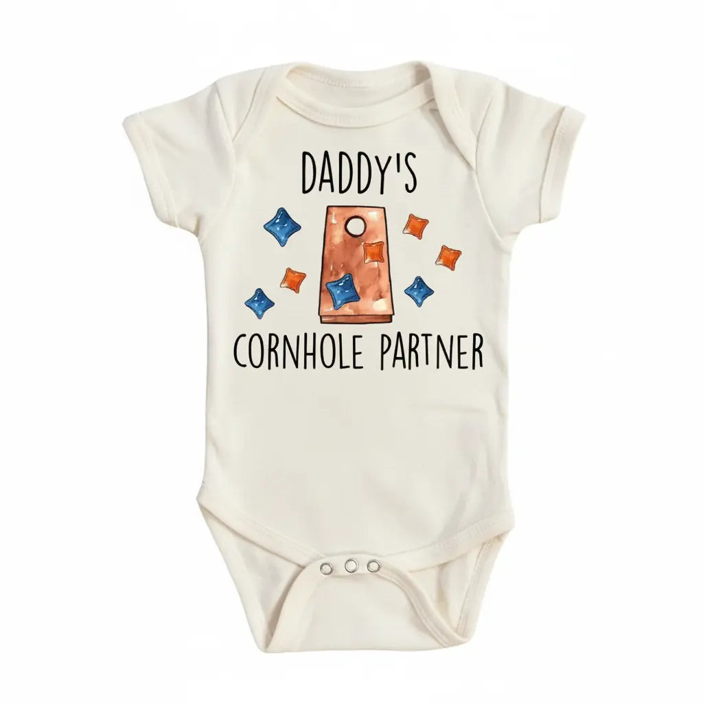 Cornhole Buddy - Baby Boy Girl Clothes Infant Bodysuit Funny Cute Newborn  Funny Cute Onesie® | North Fork Forager LLC
