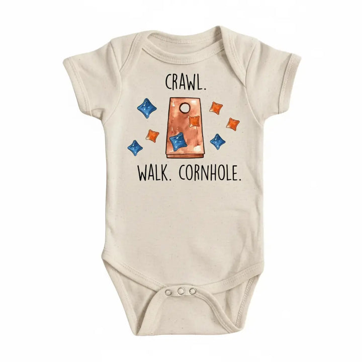Cornhole Crawl - Baby Boy Girl Clothes Infant Bodysuit Funny Cute Newborn  Funny Cute Onesie® | North Fork Forager LLC