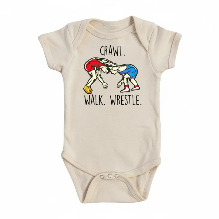 Wrestling - Baby Boy Girl Clothes Infant Bodysuit Funny Cute Newborn 1B  Funny Cute Onesie® | North Fork Forager LLC