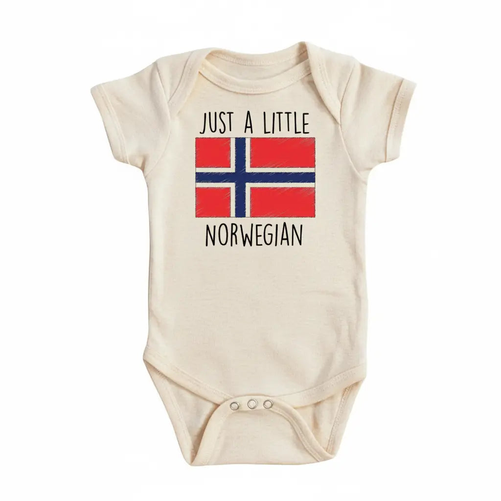 Norway - Baby Boy Girl Clothes Infant Bodysuit Funny Cute Newborn 1B  Funny Cute Onesie® | North Fork Forager LLC