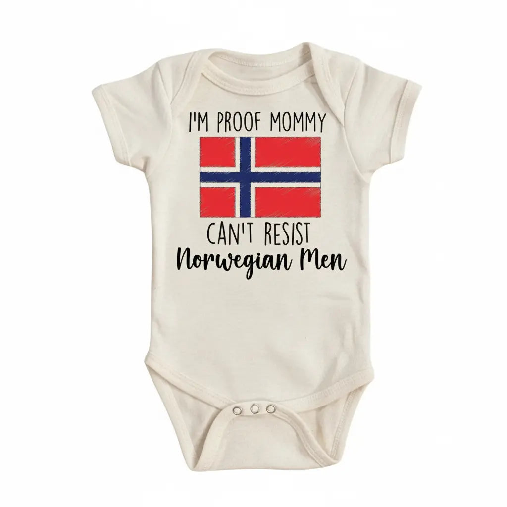 Norway - Baby Boy Girl Clothes Infant Bodysuit Funny Cute Newborn 1A  Funny Cute Onesie® | North Fork Forager LLC
