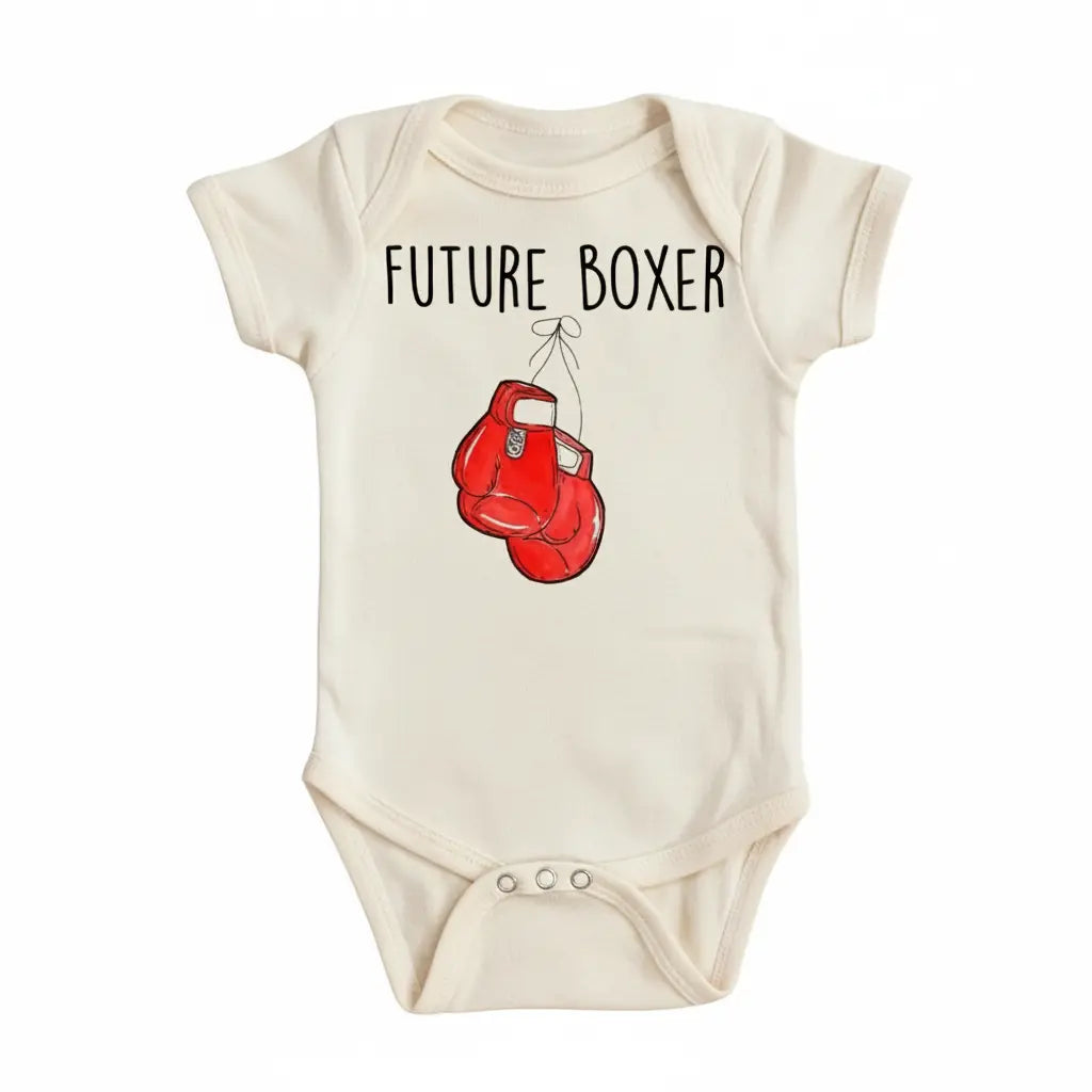 Boxing Future Red - Baby Boy Girl Clothes Infant Bodysuit Funny Cute Newborn  Funny Cute Onesie® | North Fork Forager LLC