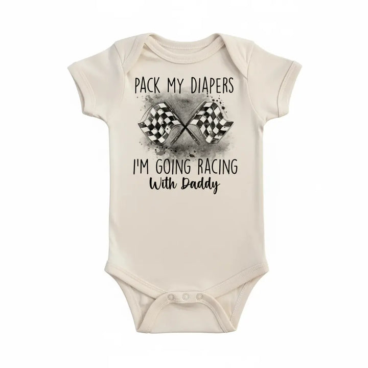 Racing - Baby Boy Girl Clothes Infant Bodysuit Funny Cute Newborn 2C  Funny Cute Onesie® | North Fork Forager LLC