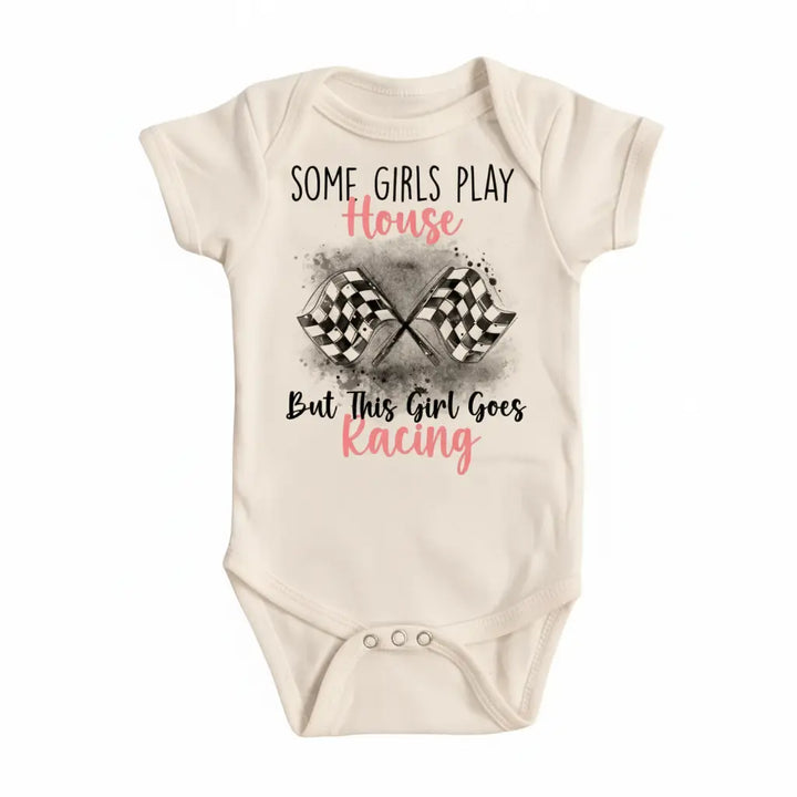 Racing Pink - Baby Boy Girl Clothes Infant Bodysuit Funny Cute Newborn  Funny Cute Onesie® | North Fork Forager LLC