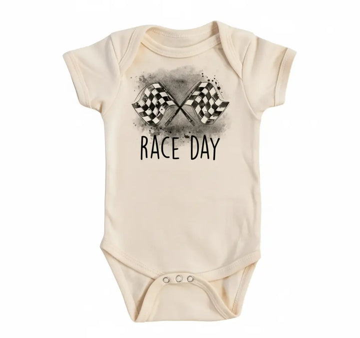 Racing Race Day - Baby Boy Girl Clothes Infant Bodysuit Funny Cute Newborn  Funny Cute Onesie® | North Fork Forager LLC