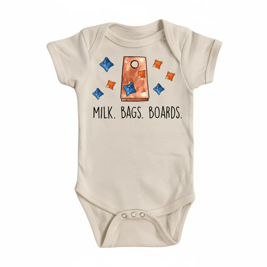 Cornhole Milk Bags - Baby Boy Girl Clothes Infant Bodysuit Funny Cute Newborn  Funny Cute Onesie® | North Fork Forager LLC