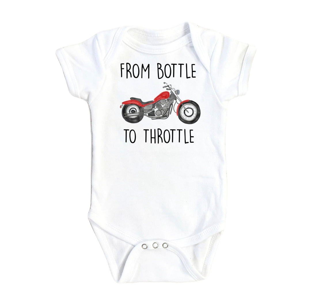 Motorcycle Throttle - Baby Boy Girl Clothes Infant Bodysuit Funny Cute Newborn Onesie