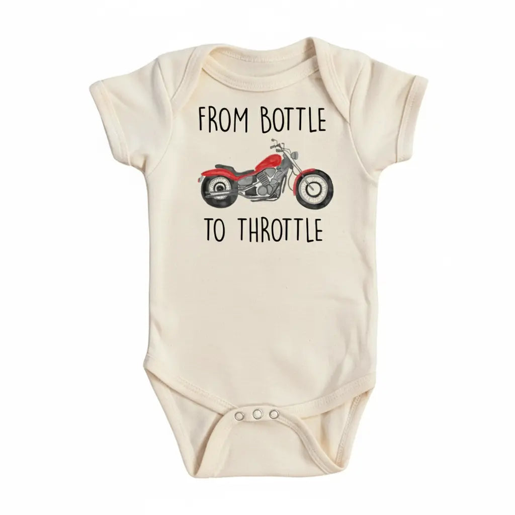 Motorcycle Throttle - Baby Boy Girl Clothes Infant Bodysuit Funny Cute Newborn  Funny Cute Onesie® | North Fork Forager LLC