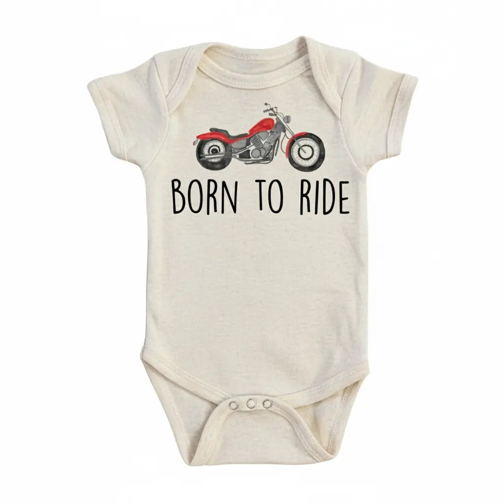 Motorcycle Born - Baby Boy Girl Clothes Infant Bodysuit Funny Cute Newborn  Funny Cute Onesie® | North Fork Forager LLC