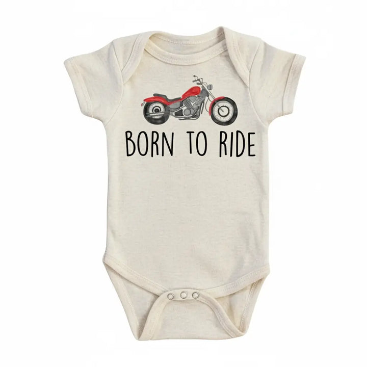 Motorcycle Born - Baby Boy Girl Clothes Infant Bodysuit Funny Cute Newborn  Funny Cute Onesie® | North Fork Forager LLC