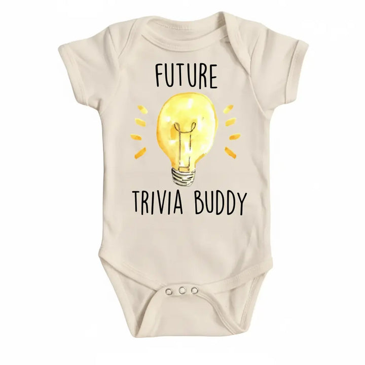 Trivia Buddy - Baby Boy Girl Clothes Infant Bodysuit Funny Cute Newborn  Funny Cute Onesie® | North Fork Forager LLC