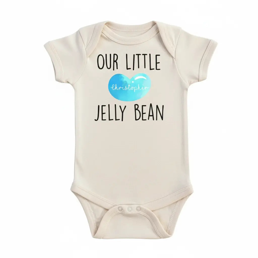 Jelly Bean Blue - Baby Boy Girl Clothes Infant Bodysuit Funny Cute Newborn  Funny Cute Onesie® | North Fork Forager LLC